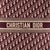 Animal Skin Christian Dior Book Medium Oblique Embroidery Burgundy Canvas Tote Bag For Sale - Image 7 of 8