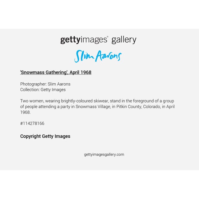 Not Yet Made - Made To Order Slim Aarons, "Snowmass Gathering," April 1, 1968 Getty Images Gallery Framed Art Print For Sale - Image 5 of 5