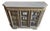 Ornate Gold & Silver Gilt Curio Cabinet With White Marble Top For Sale