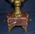 Antique French Rococo Metal Urn Vase Marble Base Mantle Garniture 19th C For Sale - Image 12 of 17