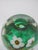 Chris Heilman Multi-Layered Glass Green Plum Blossom Paperweight Vase Sculpture For Sale - Image 10 of 11