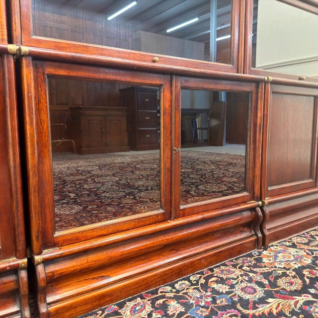 Classic English Bookcase in the style of Globe Wernicke, Set of 3 For Sale - Image 18 of 18