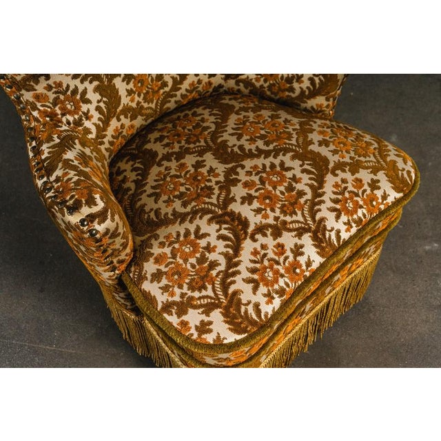 Mid-Century Upholstered Cocktail Chair For Sale - Image 13 of 18