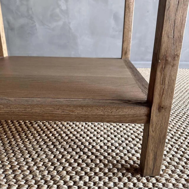 Wood White Oak Nightstand With Single Soft Close Drawer For Sale - Image 7 of 10