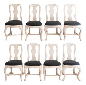 Set of eight Swedish chairs dates to the mid-18th century, circa 1760