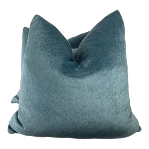 Plush Indoor/Outdoor Velvet 22" Pillows-A Pair