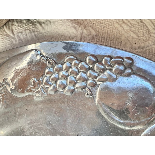 1990s Wilton Armetale Platter and Bowl Set- 2 Pieces For Sale - Image 4 of 8