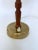 Rare Table lamp model 743 by Hans Bergström for Ateljé Lyktan, Sweden. Beautifully carved wooden lamp arm with brass...