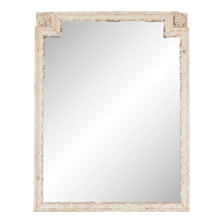 French 18th Century Louis XVI Painted Wood Panel Mirror For Sale
