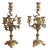 Antique Louis XV Candleholders in Gilt Bronze, Set of 2 For Sale