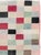 This mid-20th-century Turkish Art Deco accent rug presents a lively checkerboard composition built from rectangular blocks...