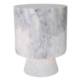 Carrara Marble Lamp from Befos, 2010s For Sale
