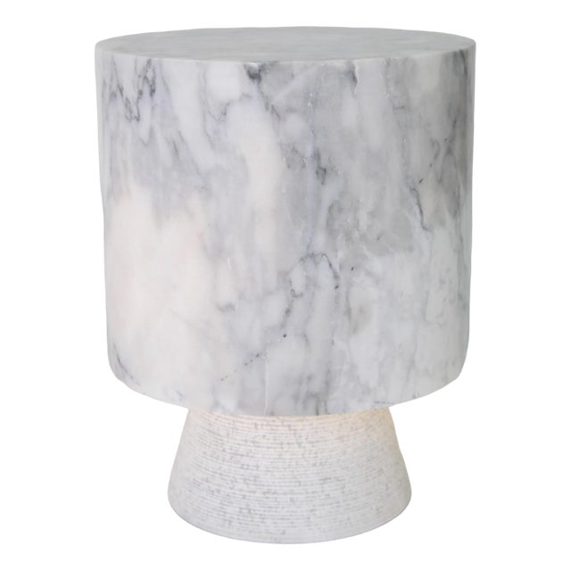 Carrara Marble Lamp from Befos, 2010s For Sale