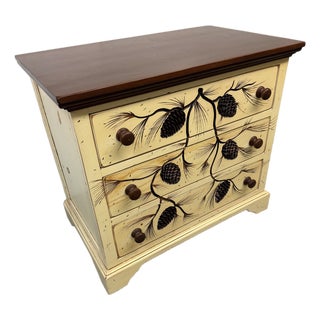 Hand Carved Pinecone Chest of Drawers For Sale