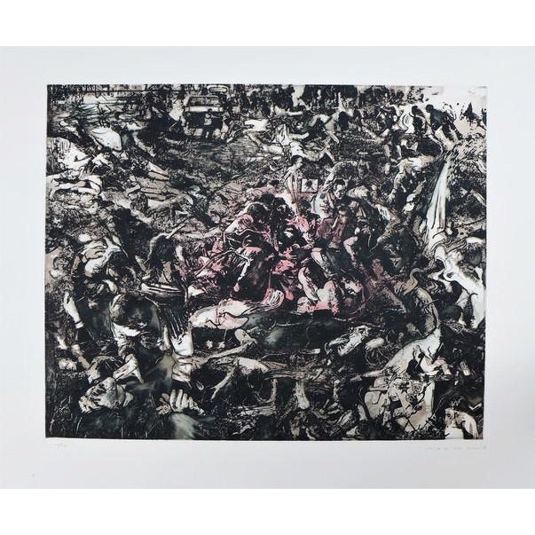 Fabian Marcaccio (1963) Untitled 5, 2007 Etching and aquatint Hand signed and justified by the artist on Canson paper...