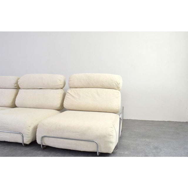 Mid-Century Modern Italian Six-Piece Modular Sofa, 1970s For Sale - Image 4 of 18