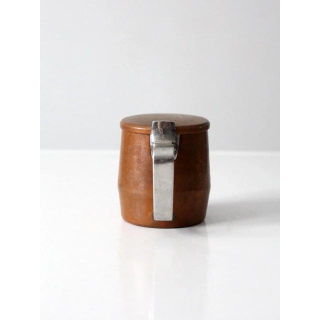 Metal Mid-Century Sambonet Copper Creamer For Sale - Image 7 of 13