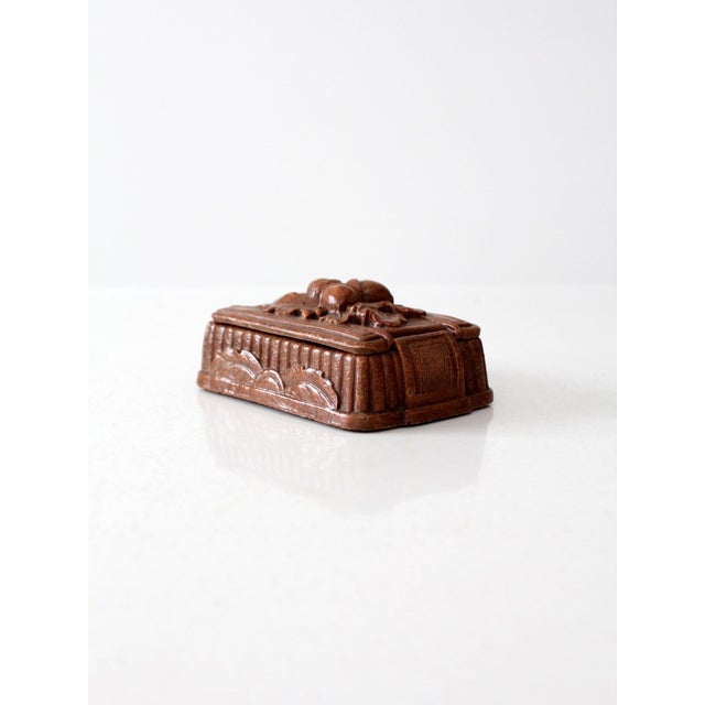 Vintage Syroco Style Faux Bois Acorn Box For Sale - Image 4 of 9