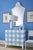 Gracious Raffia Chest - Blue Gingham For Sale - Image 9 of 9