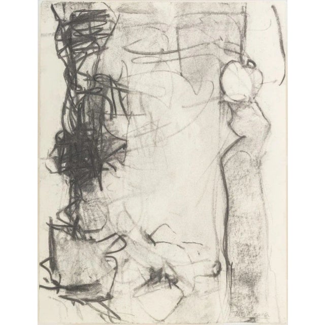 Charcoal Robert O'Meara Abstract Composition Charcoals, 2 For Sale - Image 8 of 11