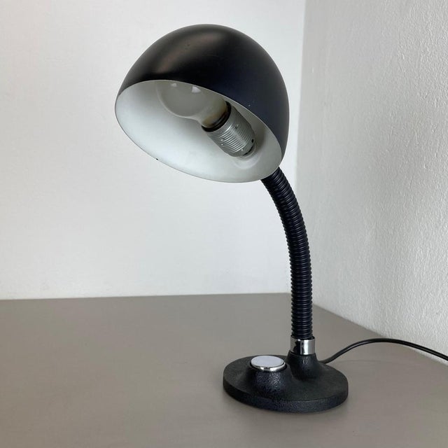Black Modern Space Age Metal Table Light from Hillebrand Leuchten, 1970s For Sale - Image 8 of 18