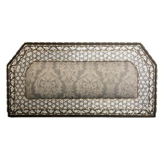 1950s Moorish Mother of Pearl Inlay Bed Headboard For Sale