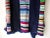Vintage Handmade 100% Wool Colorful Striped Throw Blanket For Sale - Image 4 of 7