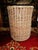 Mid 19th Century Antique Tall Splint Oak Woven Cane Gathering Basket For Sale - Image 5 of 10