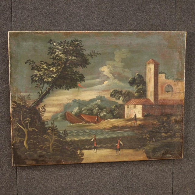 Italian Artist, Seascape, 1770, Oil on Canvas For Sale - Image 15 of 15