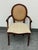 Bombay Company Traditional Oval Cane-Back Armchair For Sale - Image 12 of 12