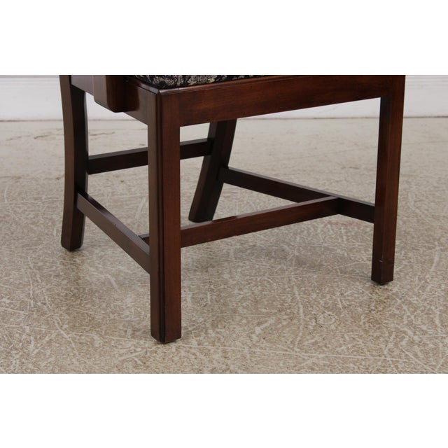 Statton Cherry Chippendale Style Armchair For Sale - Image 9 of 15