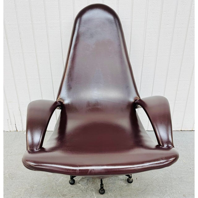 MidCentury Modern Italian Plum Lounge Chair Chairish