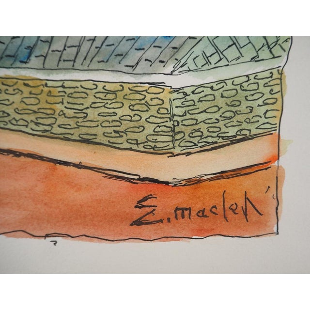 Elisee MACLET The walls Watercolor on vellum Signed lower left Signed on the back On vellum 30 x 37 cm Very good state...
