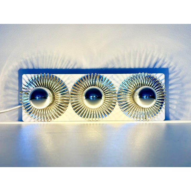 Silver Vintage Wall Light by Philippe Rogier, 1970s For Sale - Image 8 of 10