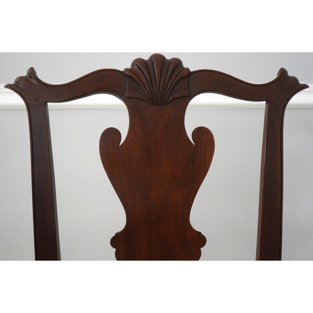 1980s Pair of Henkel Harris Mahogany Dining Chairs For Sale - Image 5 of 18