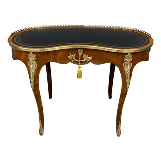 Victorian Kidney Shaped Rosewood Writing Table, 1870 For Sale