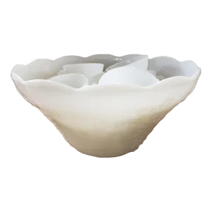 Vintage Anchor Hocking Grape Vine Milk Glass Punch Bowl Set With 12 Cups