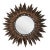 Spanish Sunburst Mirror With Vintage Copper Finish For Sale