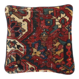 Pasargad Vintage Hand Knotted Farahan Rug Pillow For Sale
