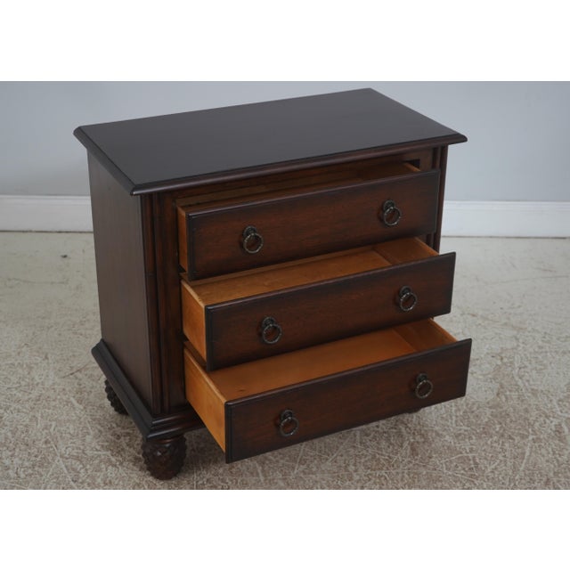 Tommy Bahama Pair of Tommy Bahama Lexington 3 Drawer Nightstands For Sale - Image 4 of 18