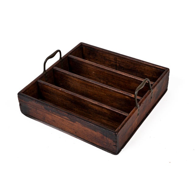 Traditional Antique Georgian Mahogany Cutlery Tray, England, Early 19th Century For Sale - Image 3 of 8