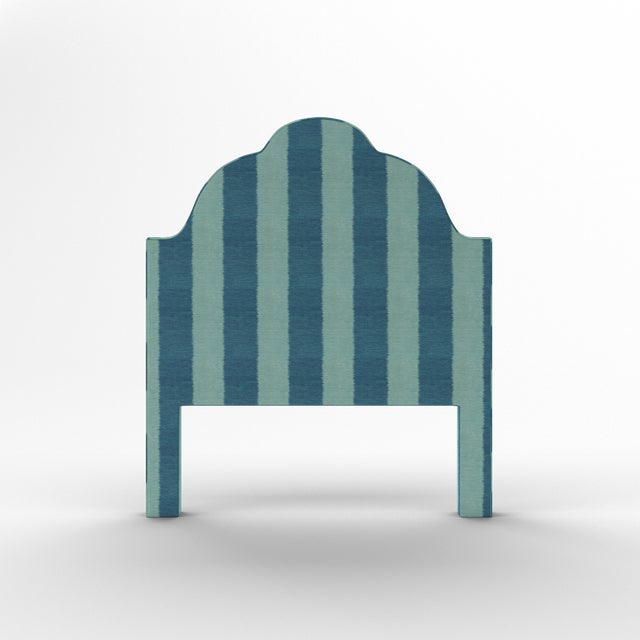 Elevate your bedroom with this luxurious upholstered bed, available exclusively on Chairish. Expertly crafted in the USA...