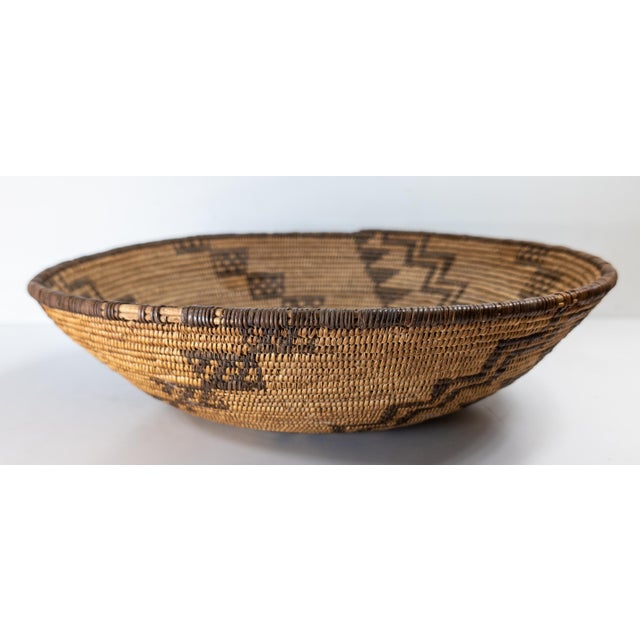 Early 20th Century Native American Indian Western Apache Basket For Sale - Image 13 of 18