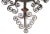 Gothic Pair of Candle Wall Sconces Spanish Revival Scroll Work For Sale - Image 3 of 5