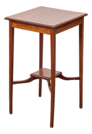 Early 20th Century Square Edwardian Two-Tier Side Table