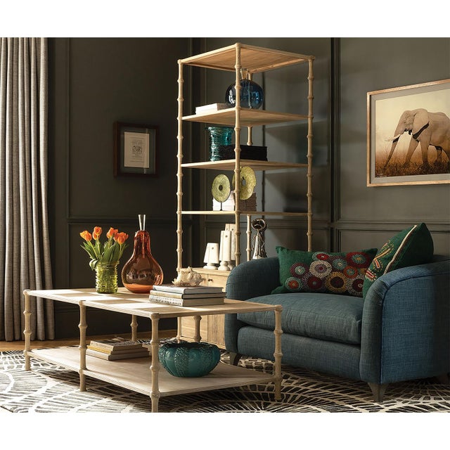 Rustic Washed Coffee Table For Sale - Image 9 of 9