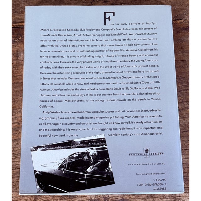 Gray Andy Warhol America First Edition 1985 Photography Book For Sale - Image 8 of 8