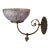 Rare Late 1800’s Antique Electrified Original Gas Wall Sconce With Leaf and Vines For Sale