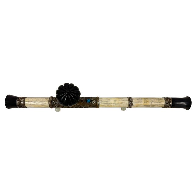 Early 20th Century Antique Chinese Opium Pipe, Late Qing Dynasty, Handcrafted Art For Sale - Image 10 of 12