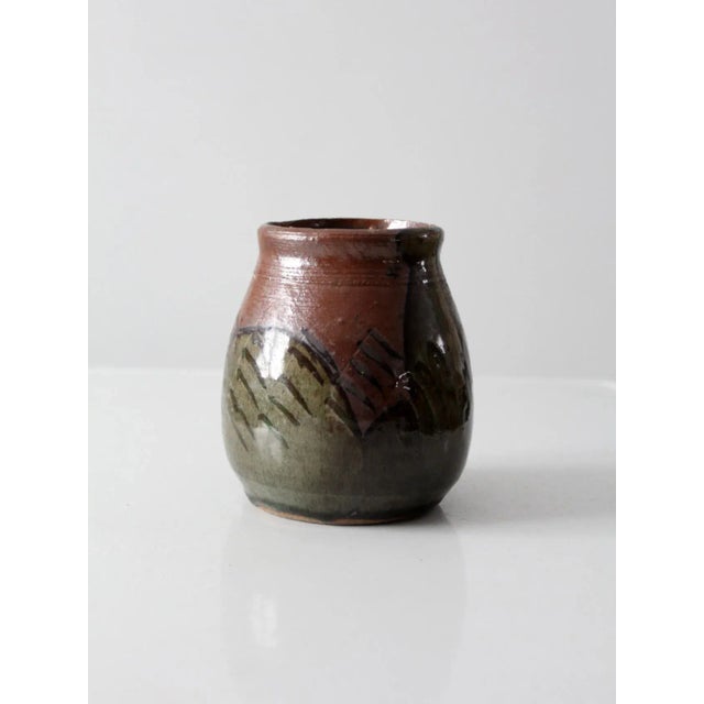 Vintage Studio Pottery Vase For Sale - Image 9 of 10